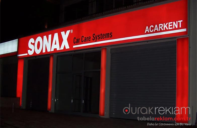 Işıklı Vinil Germe Tabela