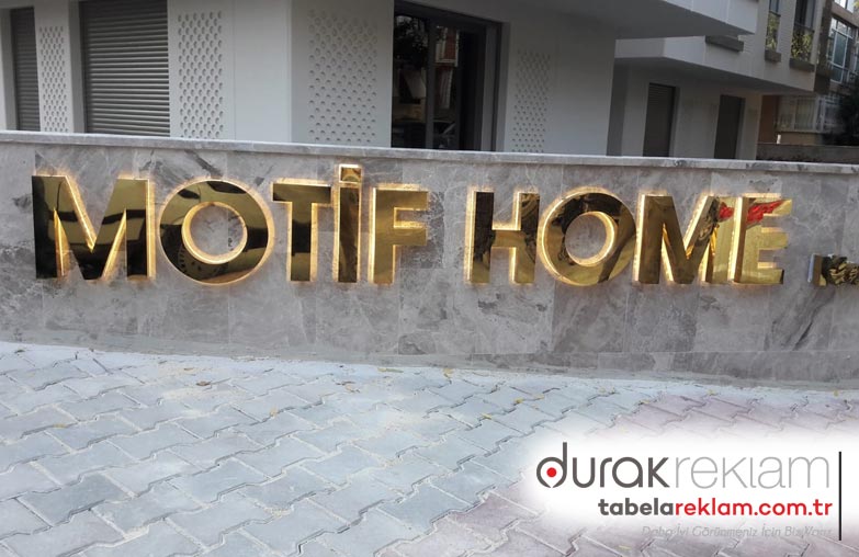 Işıklı Paslanmaz Kutu Harf Tabela - Görsel 2