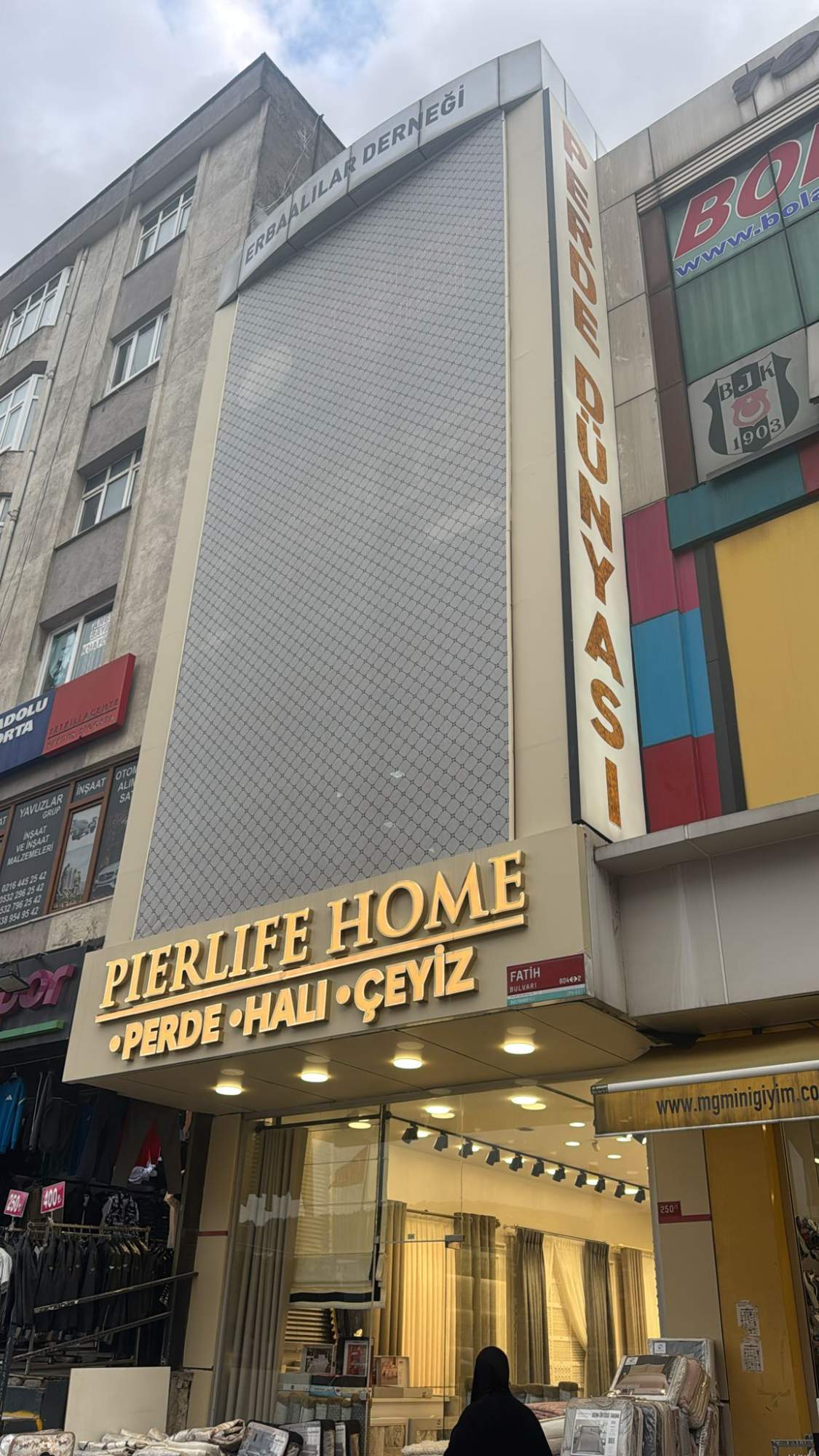 Sultanbeyli Pierlife Perde Tabela ve cephe Reklam çalışmamız